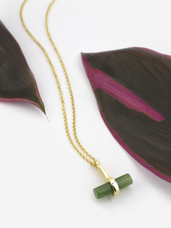 Collar pedra jade
