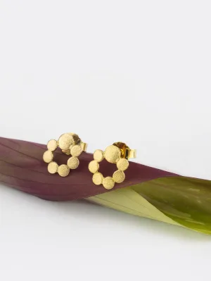 Pendientes flor redondas