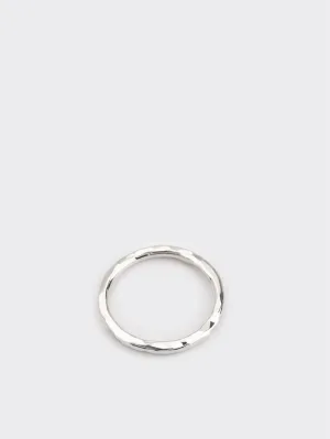 Anillo martelé grueso redondo