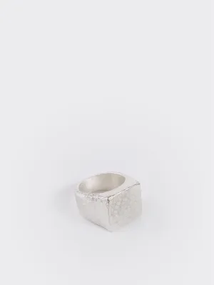 Anillo sello martelé redondo