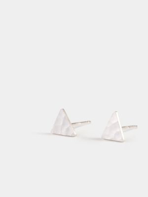 Small triangle earrings