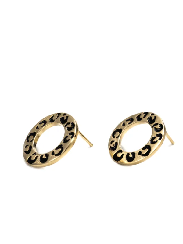 Arracades cercle petit lleopard - Imatge 5