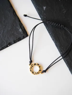 Pulsera círculo pequeño leopardo