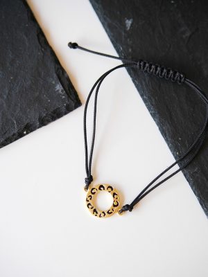 Small circle leopard bracelet