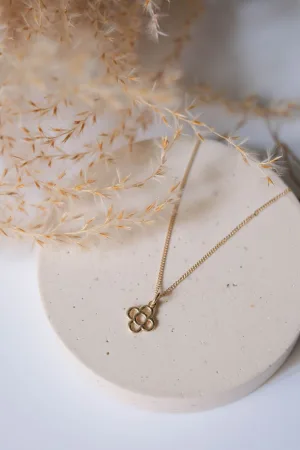 Collar flor de Barcelona petita or 9k