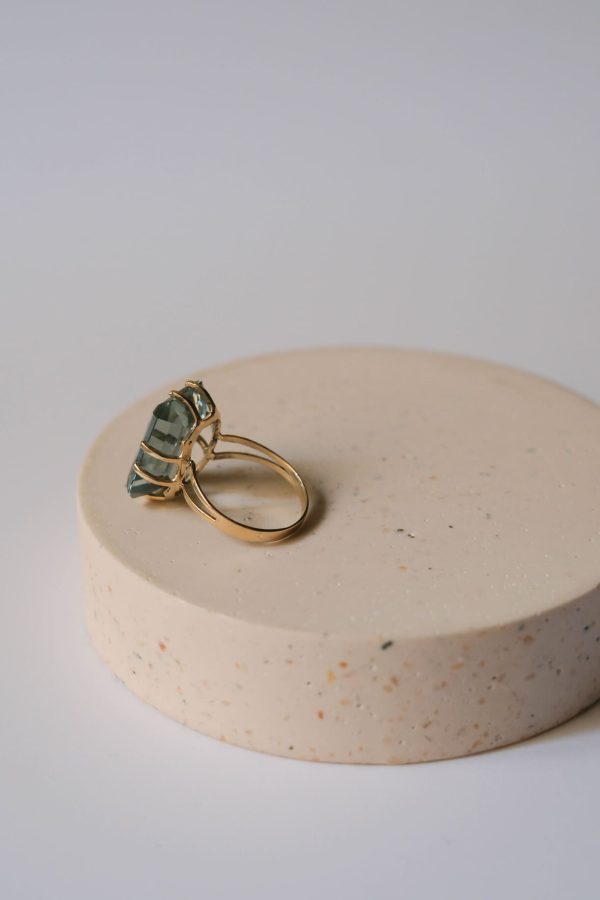 Anell or 9 k erinita rectangular - Imatge 3