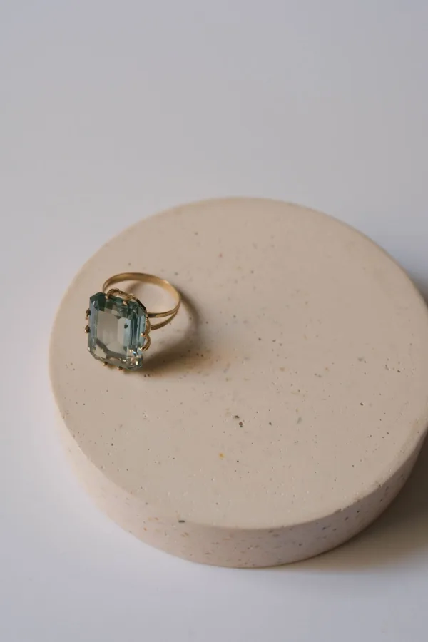 Anell or 9k erinita rectangular - Imatge 4